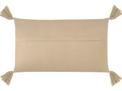 Sæt af 2 pyntepuder CAESIA Bomuld 30 x 50 cm Beige Ensfarvet