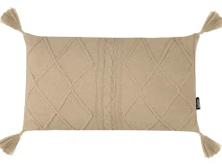 Sæt af 2 pyntepuder CAESIA Bomuld 30 x 50 cm Beige Ensfarvet