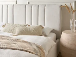 Sæt af 2 pyntepuder CAESIA Bomuld 30 x 50 cm Lys Beige Ensfarvet