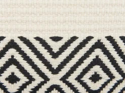 Sæt af 2 pyntepuder CALANTHE Bomuld 45 x 45 cm Beige Geometrisk mønster