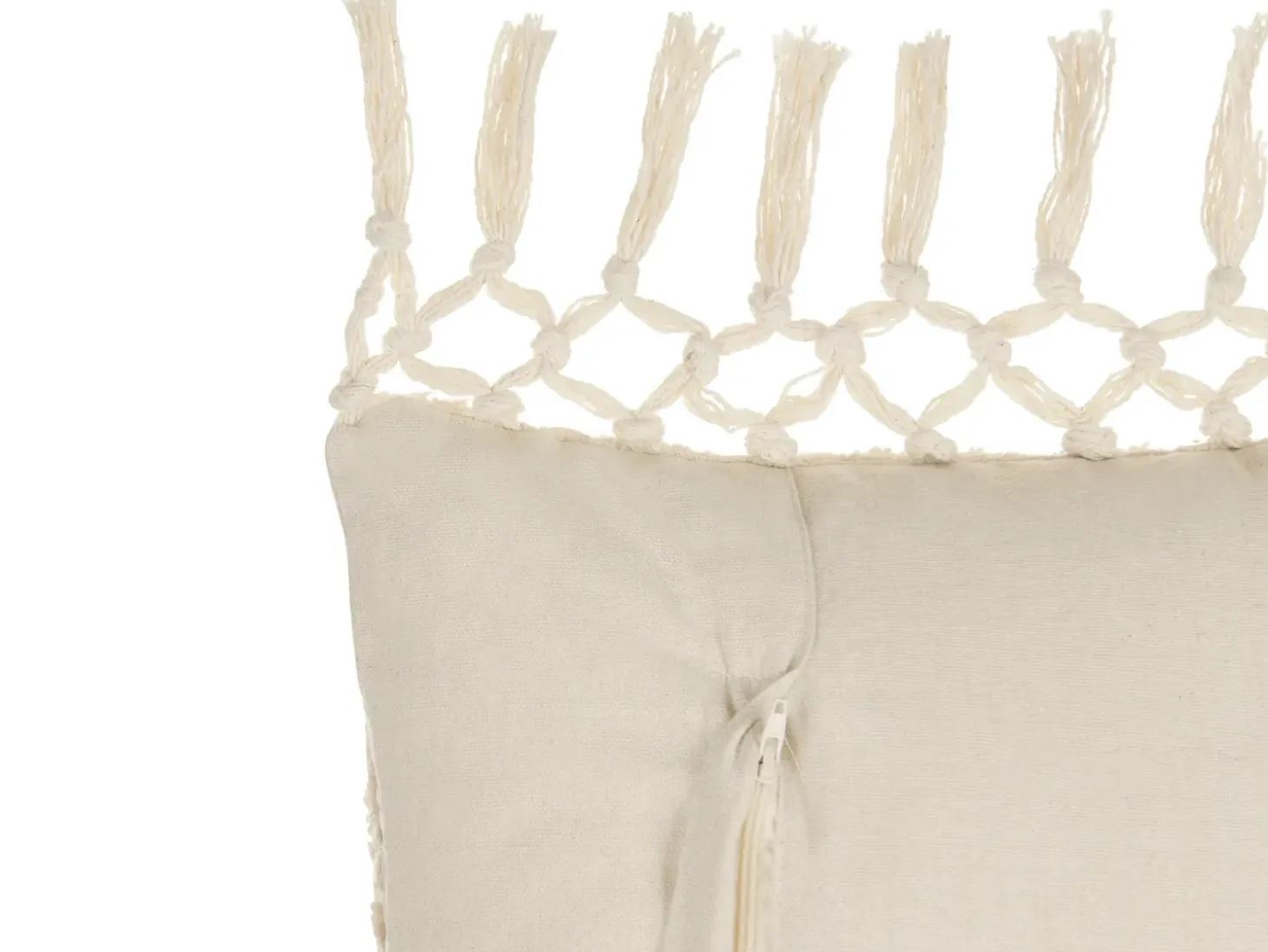 Sæt af 2 pyntepuder CALTHA Bomuld 30 x 50 cm Beige Abstraktmønster
