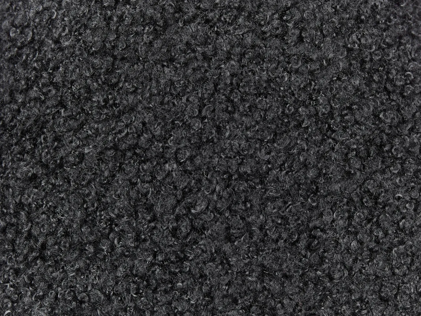 Sæt af 2 pyntepuder CAMPONULA Boucle 40 x 40 cm Sort Ensfarvet