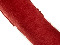Sæt af 2 pyntepuder CANDY CANE Boucle 22 x 55 cm Rød Julemønster