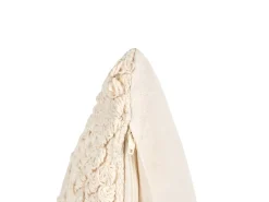 Sæt af 2 pyntepuder CATALPA Bomuld 45 x 45 cm Hvid Geometrisk mønster