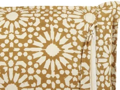 Sæt af 2 pyntepuder CEIBA Bomuld 45 x 45 cm Beige Geometrisk mønster