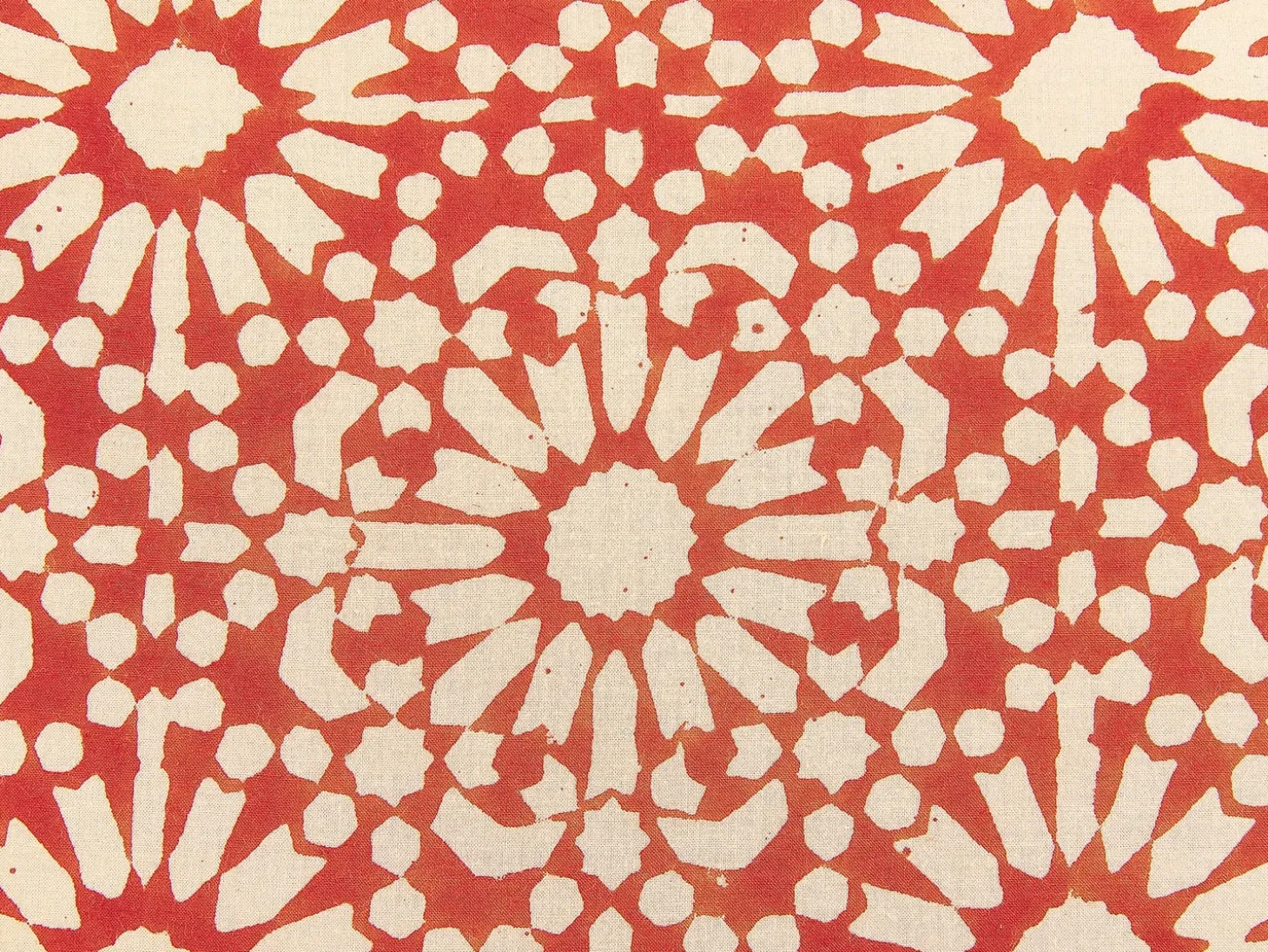 Sæt af 2 pyntepuder CEIBA Bomuld 45 x 45 cm Rød Geometrisk mønster