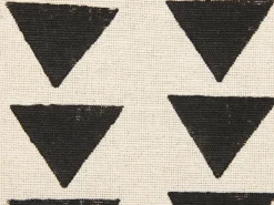 Sæt af 2 pyntepuder CERCIS Bomuld 45 x 45 cm Beige Geometrisk mønster