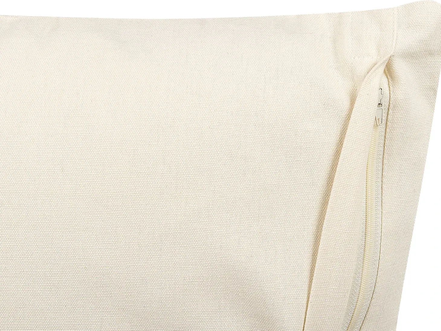 Sæt af 2 pyntepuder CERCIS Bomuld 45 x 45 cm Beige Geometrisk mønster