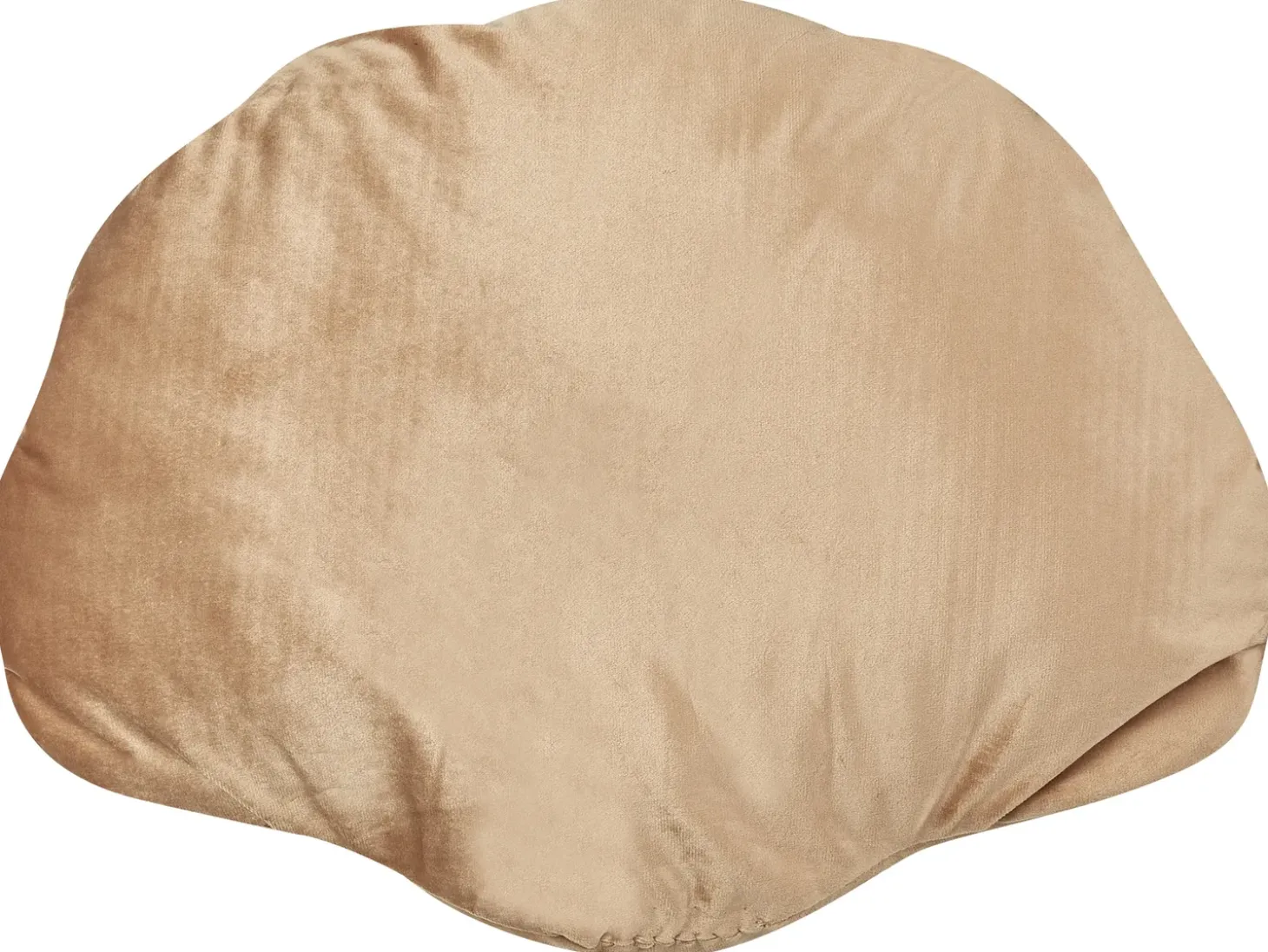 Sæt af 2 pyntepuder CONSOLIDA Velour 47 x 35 cm Sand Beige Ensfarvet