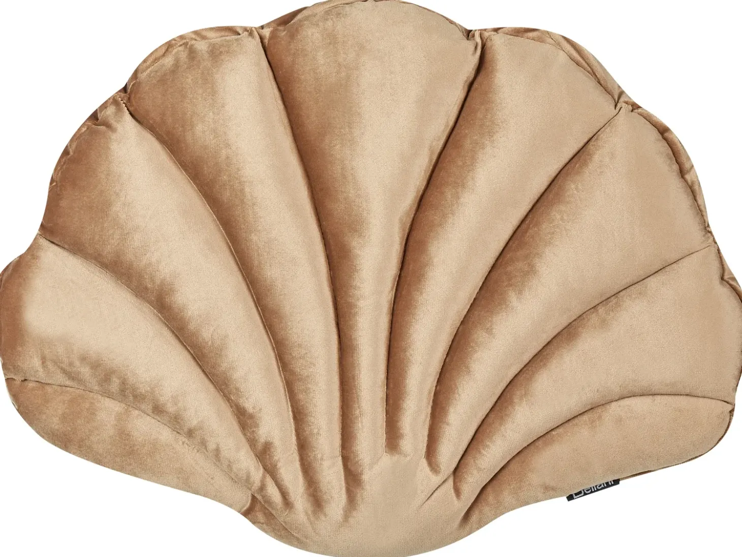Sæt af 2 pyntepuder CONSOLIDA Velour 47 x 35 cm Sand Beige Ensfarvet