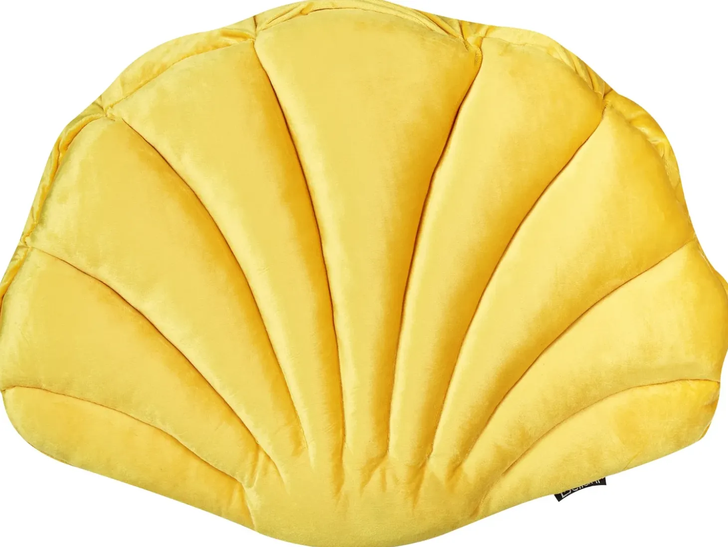 Sæt af 2 pyntepuder CONSOLIDA Velour 47 x 35 cm Gul Ensfarvet