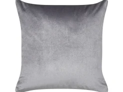 Sæt af 2 pyntepuder ECLIPTA 45 x 45 cm Grå Ensfarvet