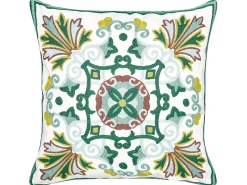 Sæt af 2 pyntepuder ELANITE Bomuld 45 x 45 cm Grøn Orientalsk mønster