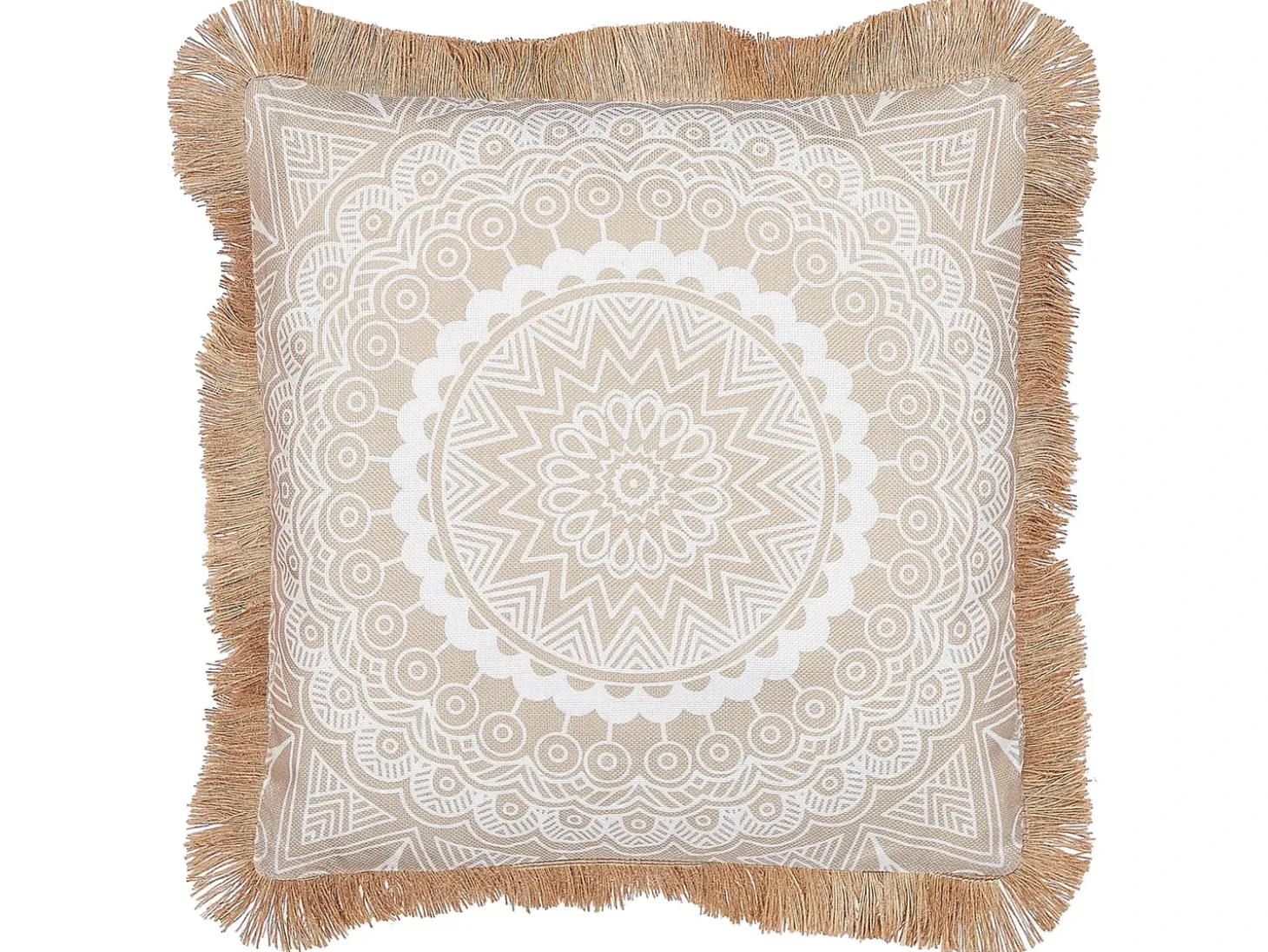 Sæt af 2 pyntepuder GERANIUM 45 x 45 cm Beige Orientalsk mønster