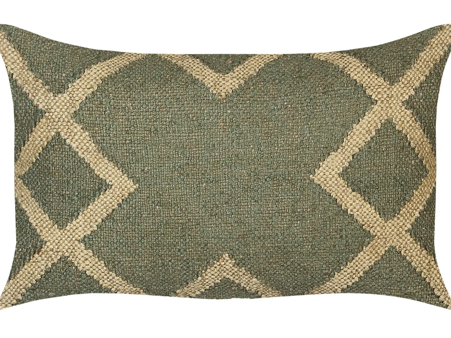 Sæt af 2 pyntepuder GOPI Jute 30 x 50 cm Grøn Orientalsk mønster