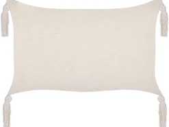 Sæt af 2 pyntepuder HAKONE 45 x 25 cm Brungrå Geometrisk mønster