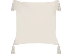 Sæt af 2 pyntepuder HAKONE 42 x 42 cm Lys Beige Geometrisk mønster