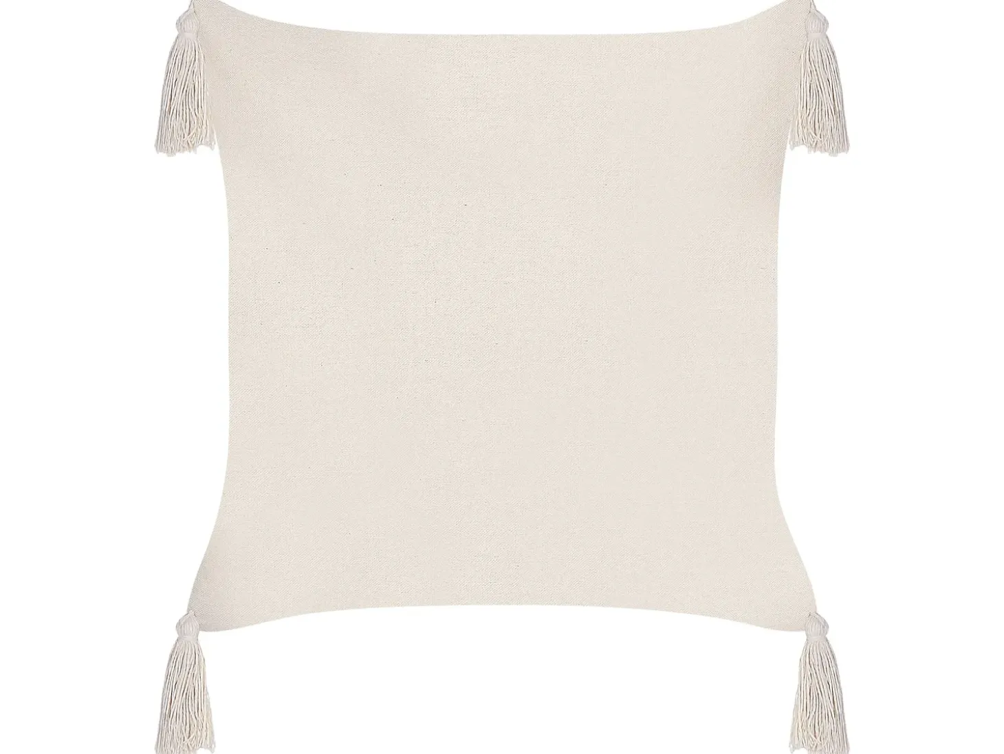 Sæt af 2 pyntepuder HAKONE 42 x 42 cm Lys Beige Geometrisk mønster