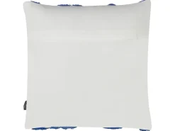 Sæt af 2 pyntepuder HAZEL Bomuld 45 x 45 cm Hvid Geometrisk mønster