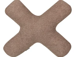 Sæt af 2 pyntepuder HESPERIS Boucle Brun Ensfarvet