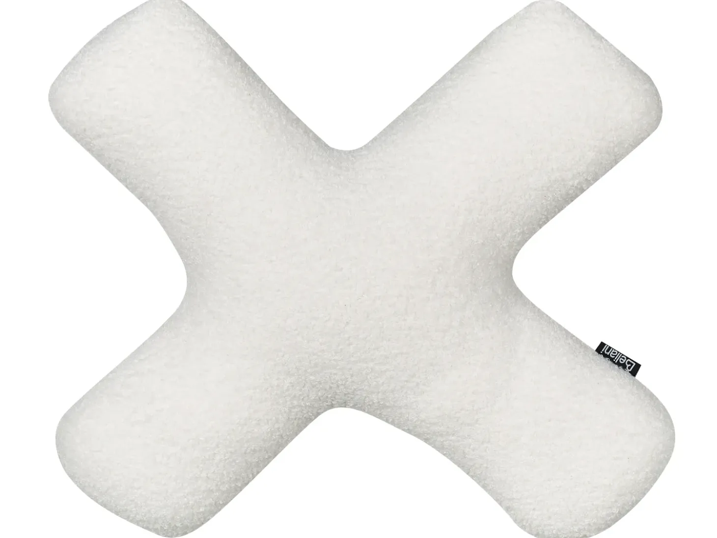 Sæt af 2 pyntepuder HESPERIS Boucle Cremehvid Ensfarvet