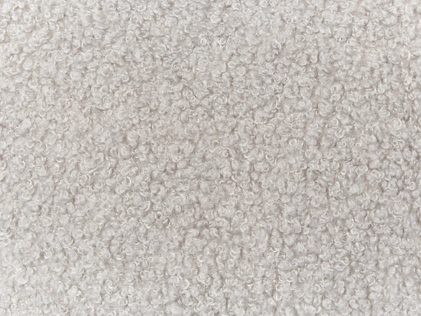 Sæt af 2 pyntepuder HESPERIS Boucle Lysegrå Ensfarvet