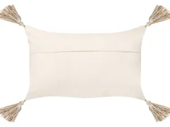 Sæt af 2 pyntepuder INCANA Bomuld 30 x 50 cm Beige Geometrisk mønster