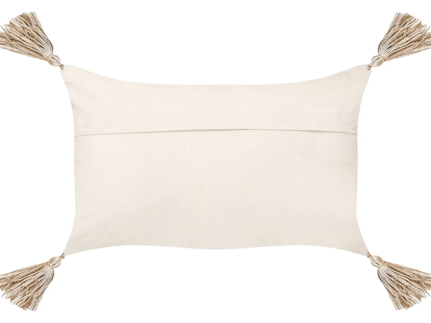 Sæt af 2 pyntepuder INCANA Bomuld 30 x 50 cm Beige Geometrisk mønster