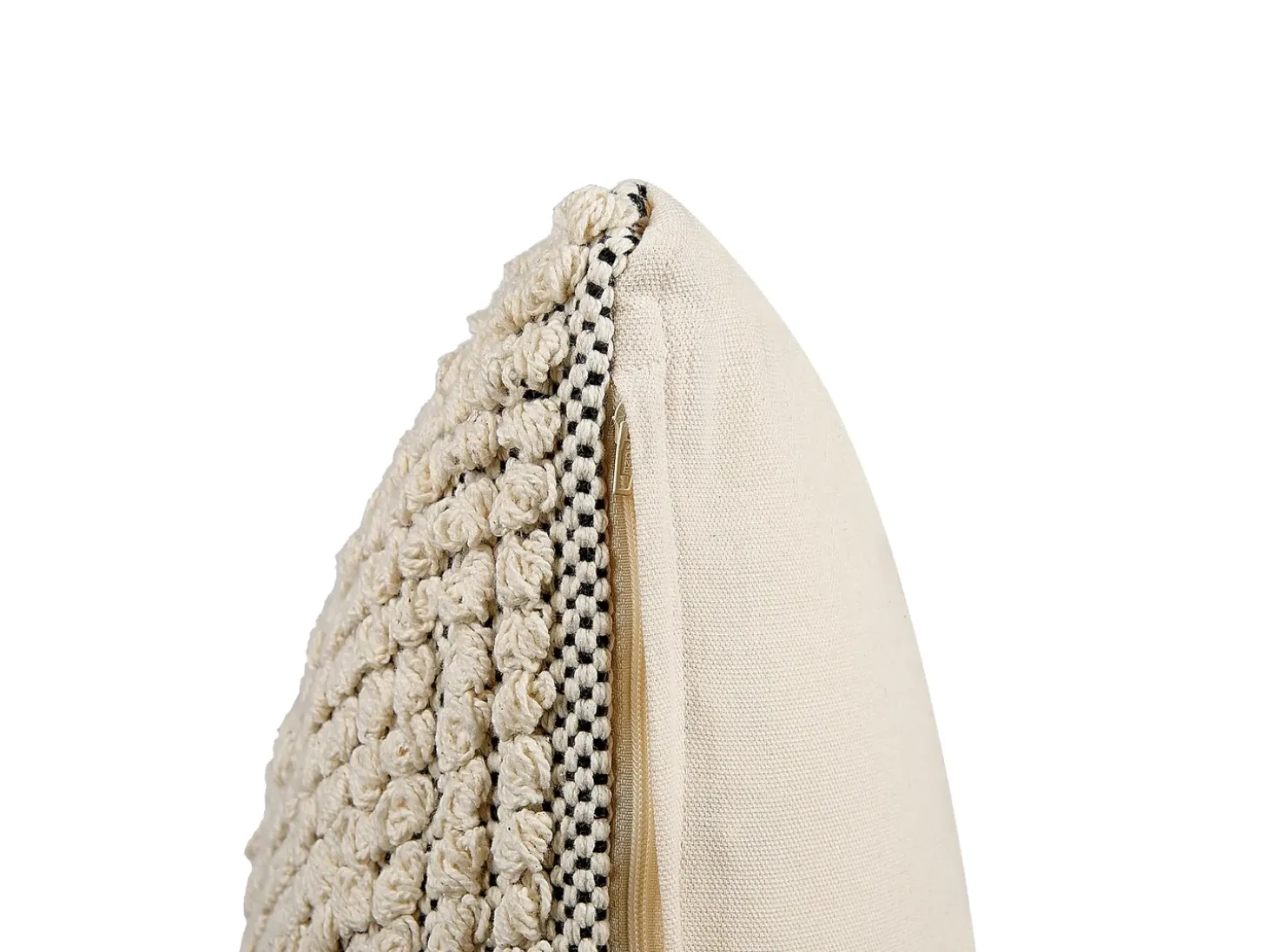 Sæt af 2 pyntepuder IRESINE Bomuld 45 x 45 cm Beige Geometrisk mønster