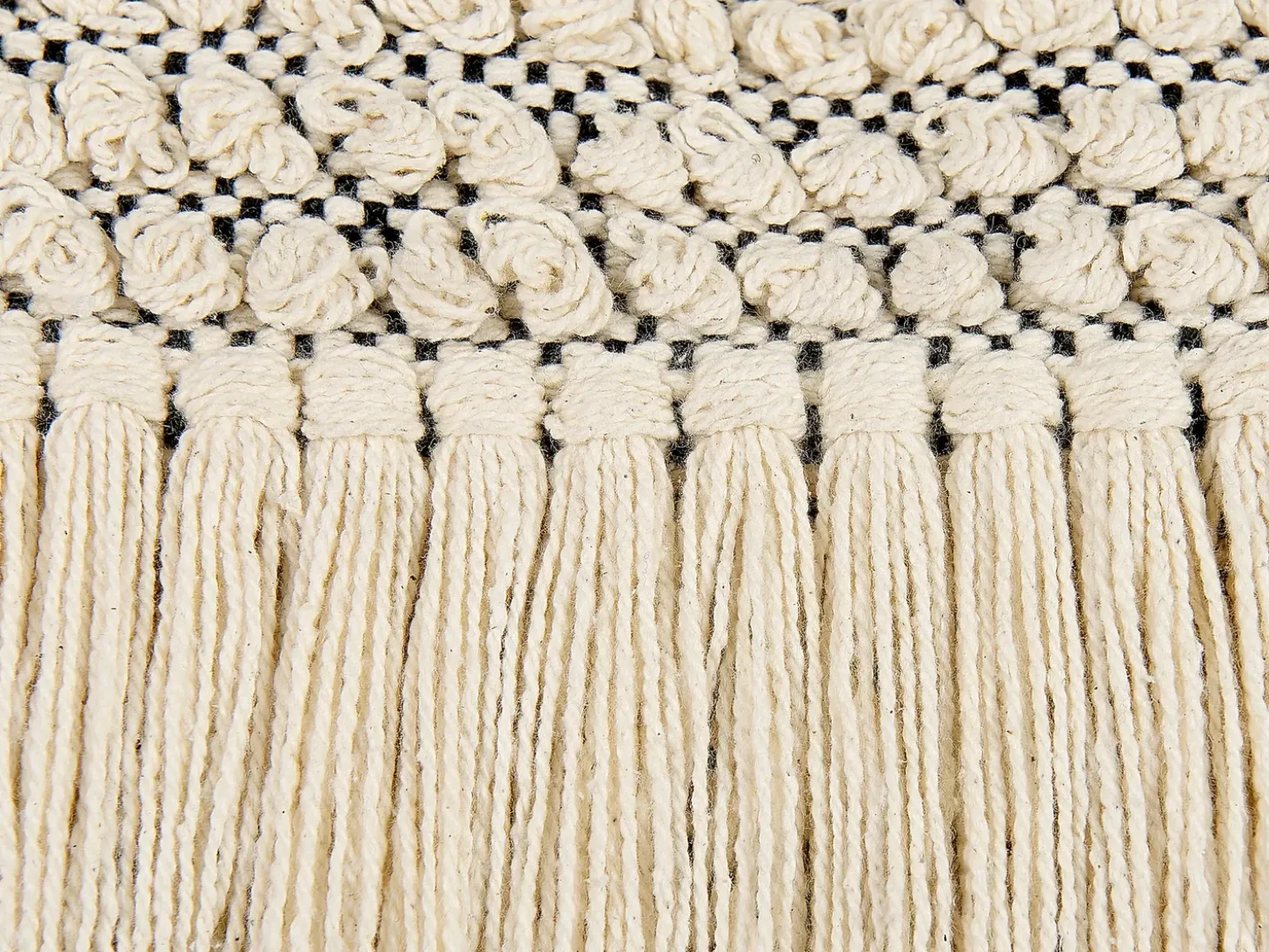 Sæt af 2 pyntepuder IRESINE Bomuld 45 x 45 cm Beige Geometrisk mønster