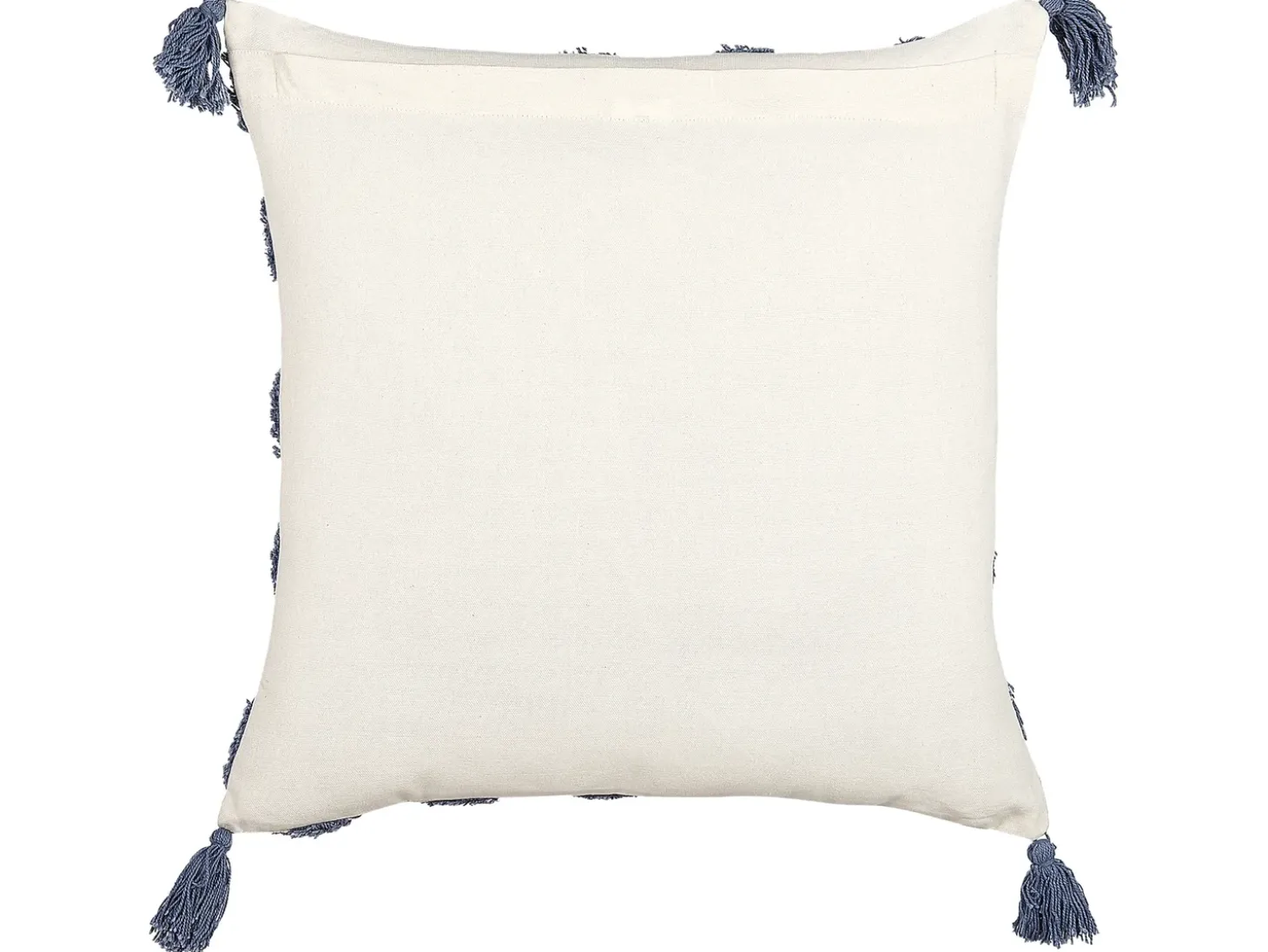 Sæt af 2 pyntepuder JACARANDA Bomuld 45 x 45 cm Blå Geometrisk mønster
