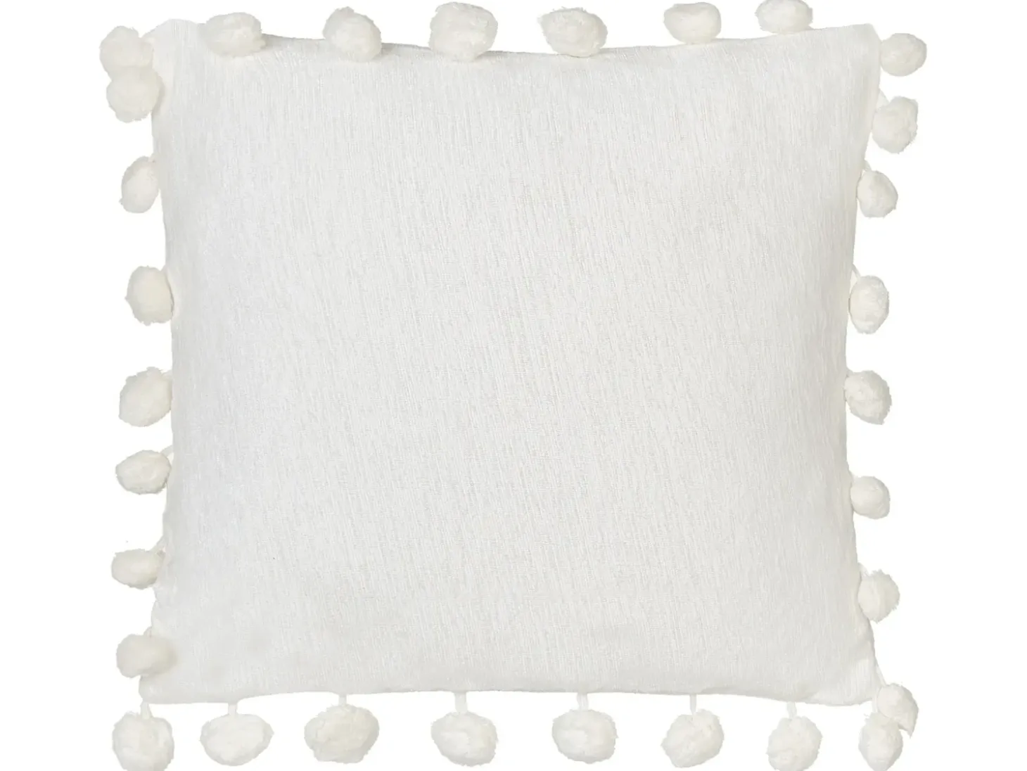 Sæt af 2 pyntepuder JASMINE 45 x 45 cm Hvid Ensfarvet