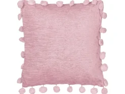 Sæt af 2 pyntepuder JASMINE 45 x 45 cm Lyserød Ensfarvet