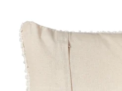 Sæt af 2 pyntepuder JOARA Bomuld 45 x 45 cm Lys Beige Ensfarvet