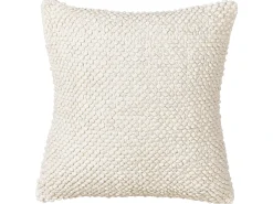 Sæt af 2 pyntepuder JOARA Bomuld 45 x 45 cm Lys Beige Ensfarvet