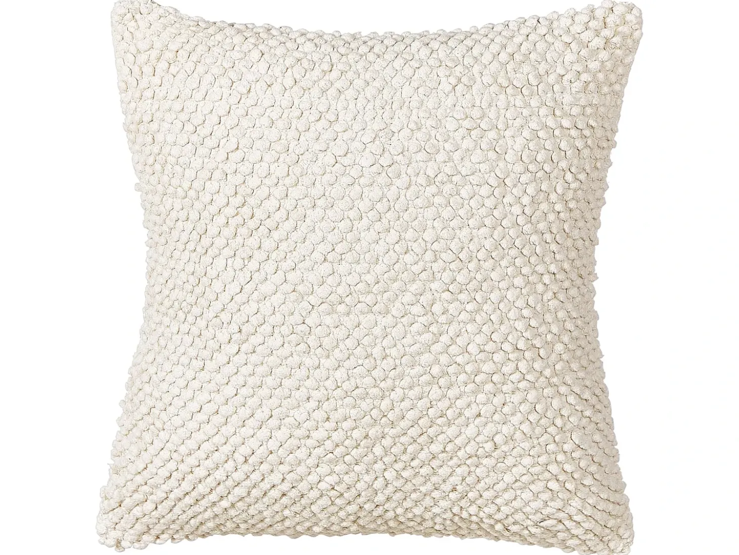 Sæt af 2 pyntepuder JOARA Bomuld 45 x 45 cm Lys Beige Ensfarvet