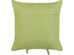 Sæt af 2 pyntepuder KALAM Bomuld 45 x 45 cm Grøn Geometrisk mønster