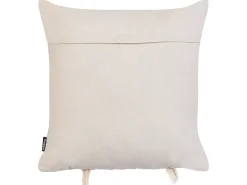 Sæt af 2 pyntepuder KALAM Bomuld 45 x 45 cm Lys Beige Geometrisk mønster