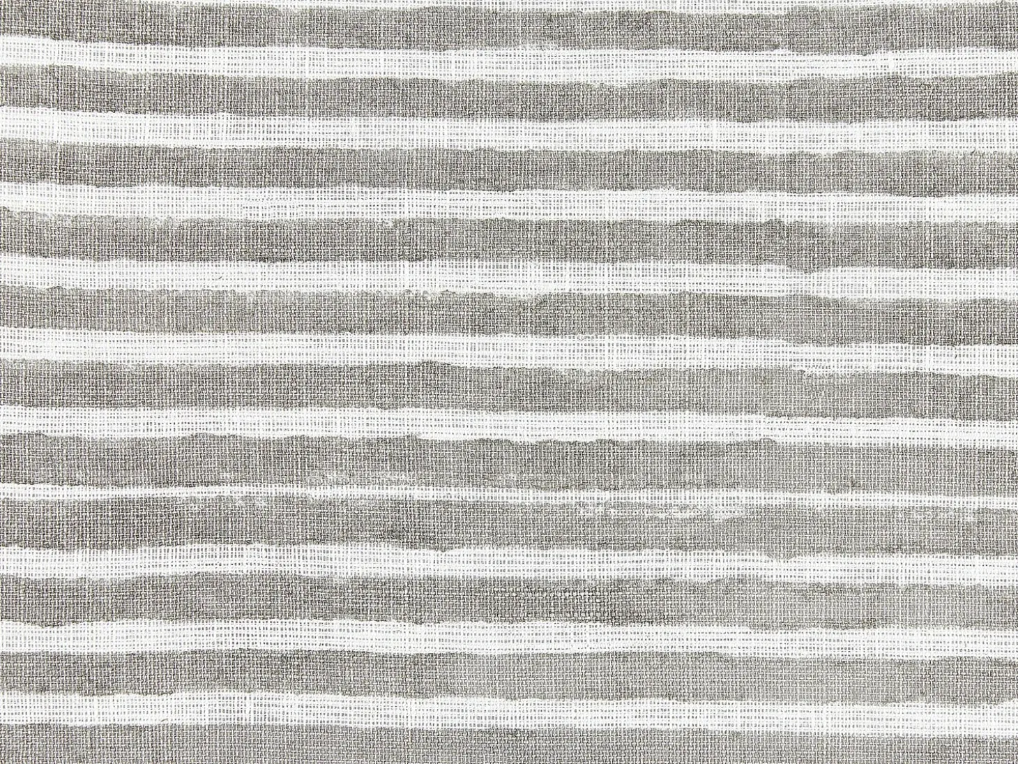 Sæt af 2 pyntepuder KANPAS Hør 50 x 50 cm Grå Stribet mønster