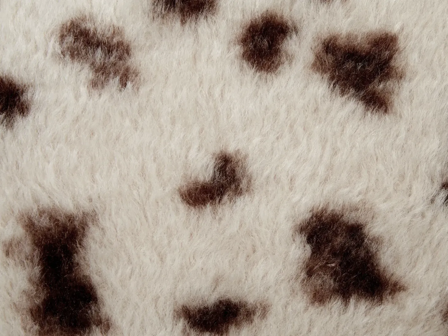 Sæt af 2 pyntepuder KASRA Kunstig pels 45 x 45 cm Lys Beige Abstraktmønster
