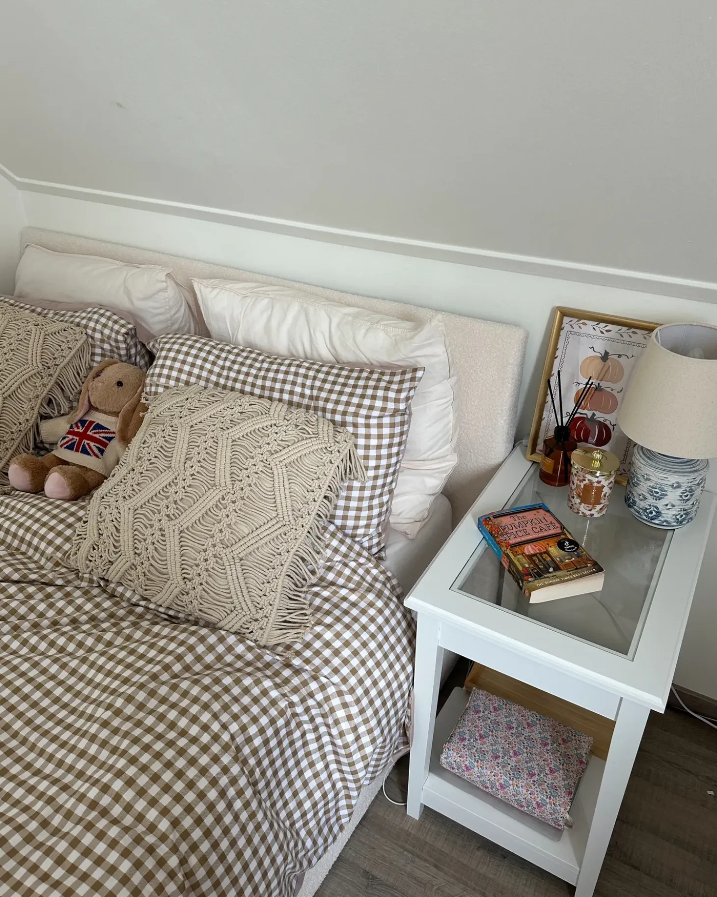 Sæt af 2 pyntepuder KIRIKKALE Bomuld 45 x 45 cm Lys Beige Geometrisk mønster