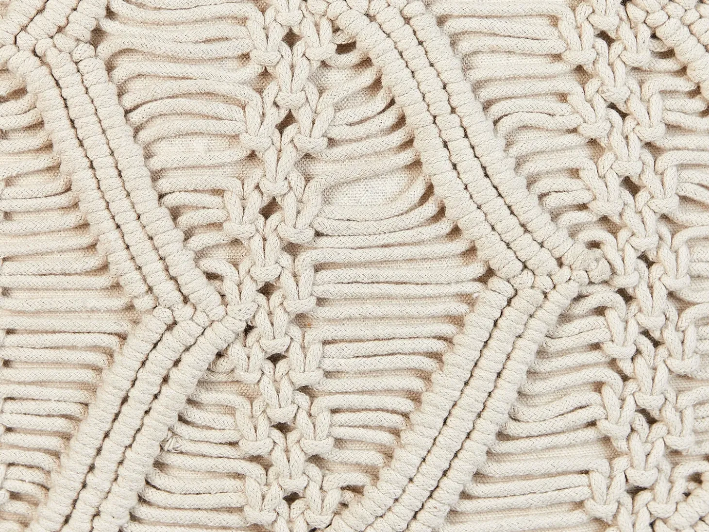 Sæt af 2 pyntepuder KIRIKKALE Bomuld 45 x 45 cm Lys Beige Geometrisk mønster