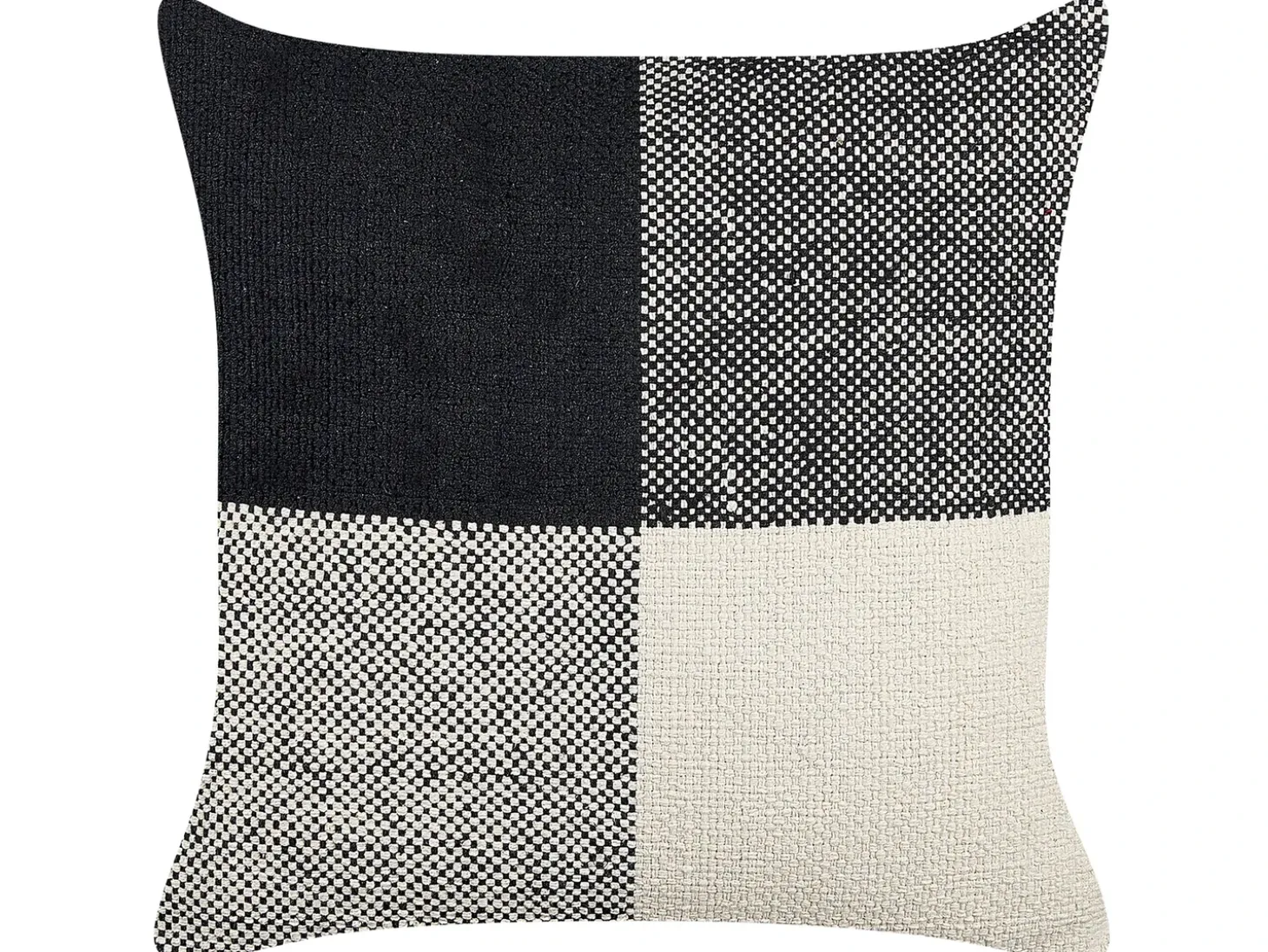 Sæt af 2 pyntepuder LAELIA Bomuld 45 x 45 cm Sort Patchwork