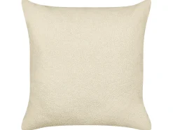Sæt af 2 pyntepuder LEUZEA Boucle 60 x 60 cm Beige Ensfarvet