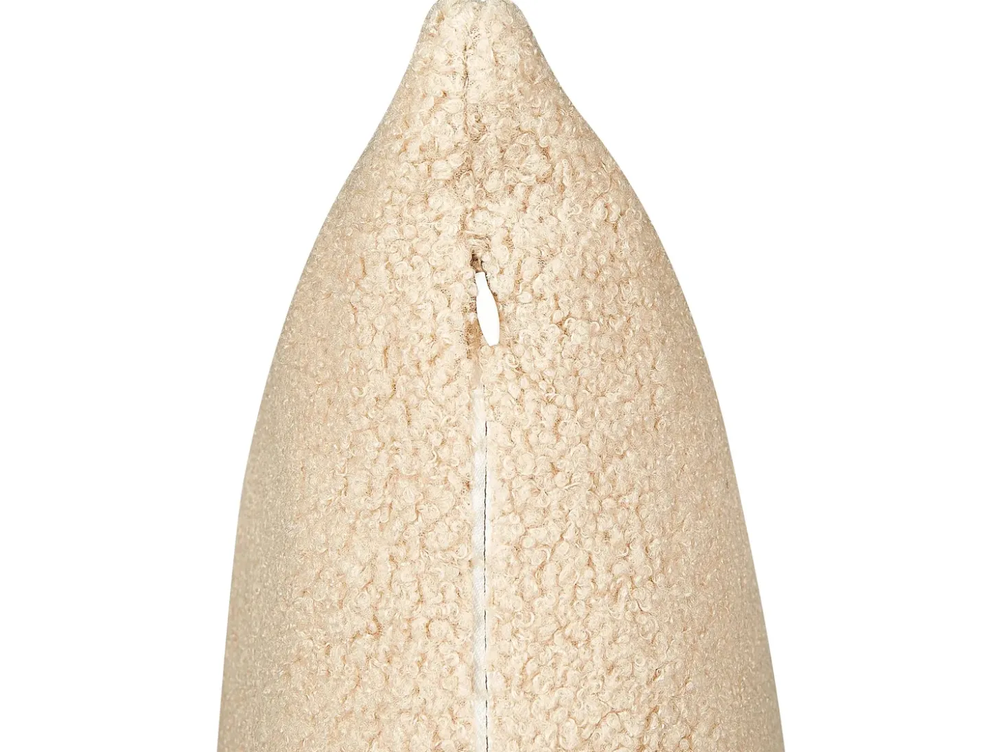 Sæt af 2 pyntepuder LEUZEA Boucle 45 x 45 cm Sand Beige Ensfarvet