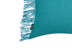 Sæt af 2 pyntepuder MABA Bomuld 50 x 35 cm Blå Ensfarvet