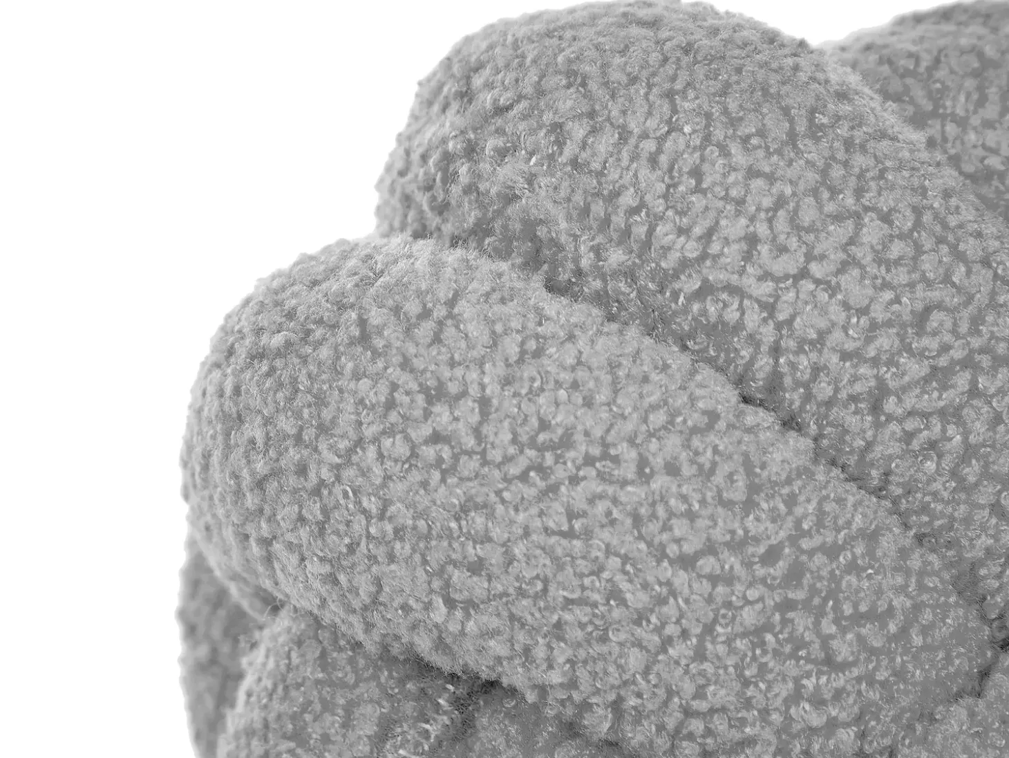 Sæt af 2 pyntepuder MALNI Boucle 19 x 19 cm Grå Ensfarvet