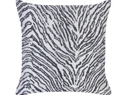 Sæt af 2 pyntepuder MANETTI 45 x 45 cm Sort/hvid Dyremønster