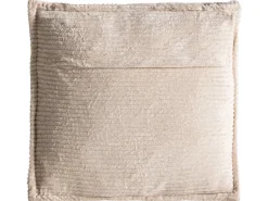 Sæt af 2 pyntepuder MARANTA Fløjl 30 x 30 cm 45 x 45 cm Lys Beige Ensfarvet