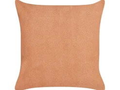 Sæt af 2 pyntepuder MARIGOLD 45 x 45 cm Orange Ensfarvet